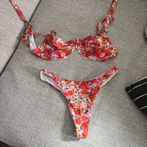 Monday Swimwear Floral Bikini NWOT